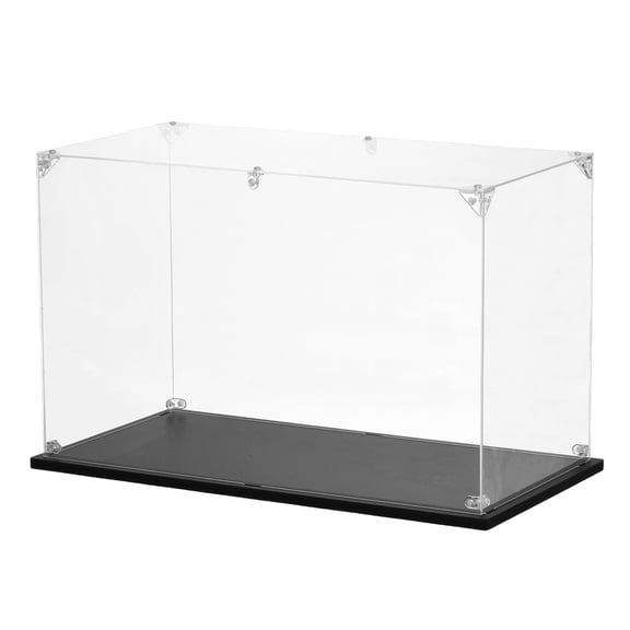 Uxcell Acrylic Display Case Plastic Box Cube Storage Box Clear Small Assemble Dustproof Showcase 40x20x25cm