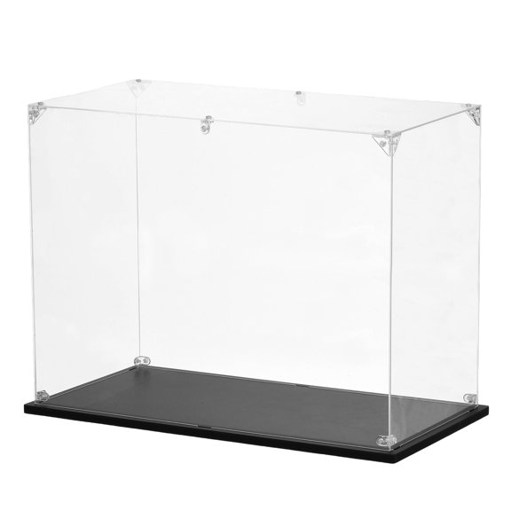 Uxcell Acrylic Display Case Plastic Box Cube Storage Box Clear Small Assemble Dustproof Showcase 40x20x30cm
