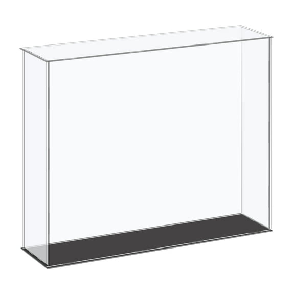 Uxcell Acrylic Display Case Plastic Box Cube Storage Box Clear Small Assemble Dustproof Showcase 16.1x4.3x14" for Collectibles Items