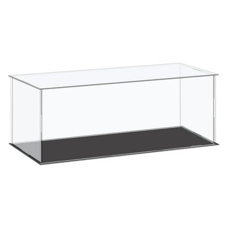 Uxcell Acrylic Display Case Plastic Box Cube Storage Box Clear Small Assemble Dustproof Showcase 41x16x15.5cm
