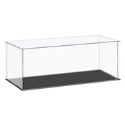 Uxcell Acrylic Display Case Plastic Box Cube Storage Box Clear Small Assemble Dustproof Showcase 41x16x15.5cm