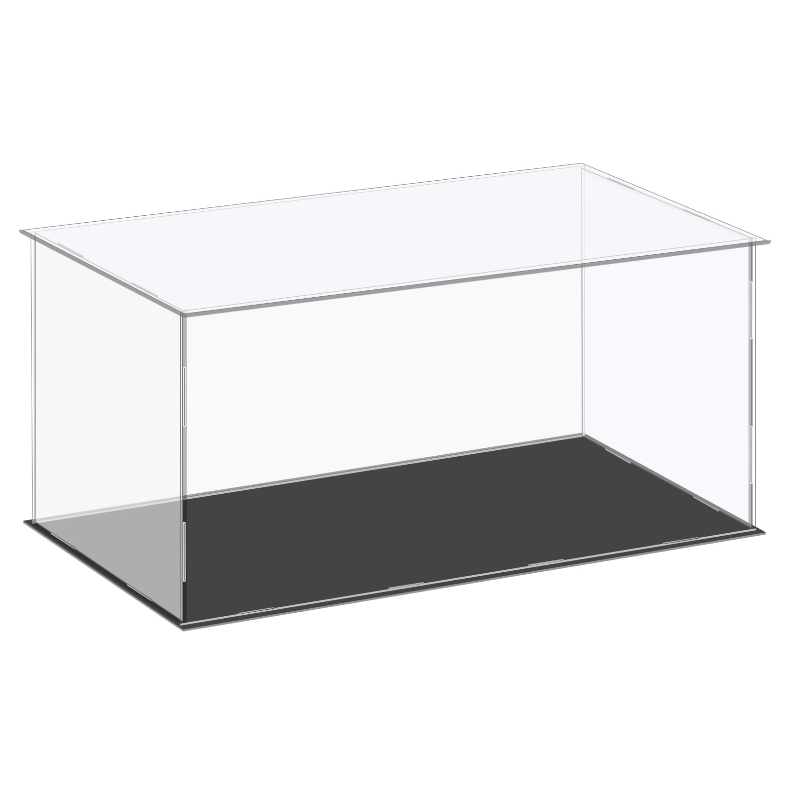 Uxcell Acrylic Display Case Plastic Box Cube Storage Box Clear Small
