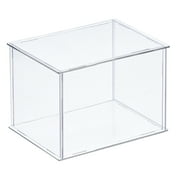 Uxcell Acrylic Display Case Plastic Box Cube Storage Box Transparent Assemble Showcase 16x11x10.5cm for Collectibles