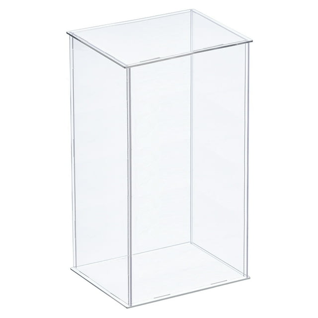 Uxcell Acrylic Display Case Plastic Box Cube Storage Box Transparent
