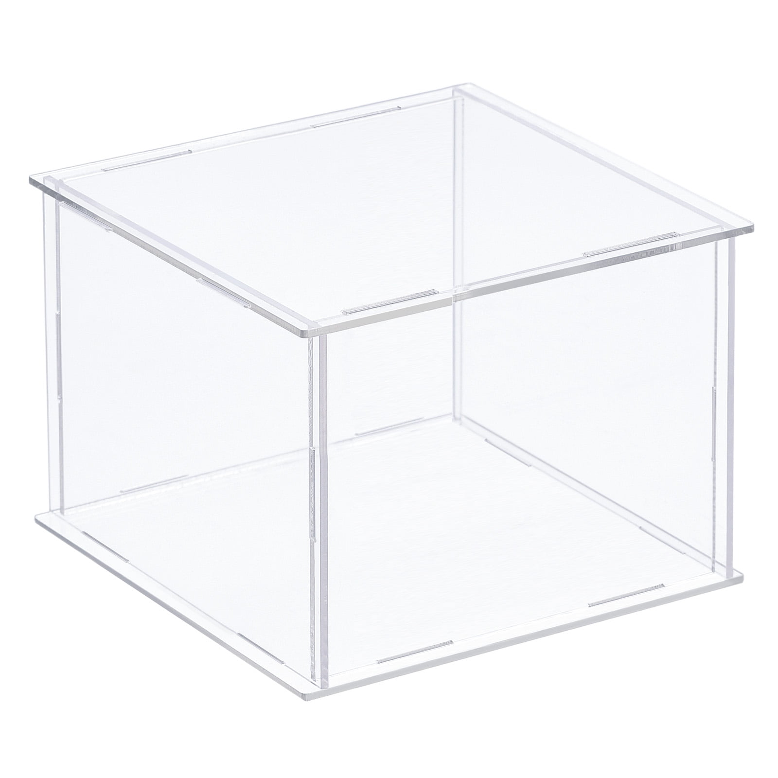 Uxcell Acrylic Display Case Plastic Box Cube Storage Box Transparent ...