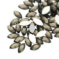 thumbnail image 1 of Uxcell Acrylic Horse Eye Gems 200PCS 4x8mm Flat Back Artificial Rhinestones DIY Crafts Bead Jewelry Making Dark Grey, 1 of 6