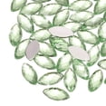 thumbnail image 1 of Uxcell Acrylic Horse Eye Gems Flat Back Artificial Rhinestones for DIY Crafts Bead Wedding Party Light Green 6x12mm, 1 of 7