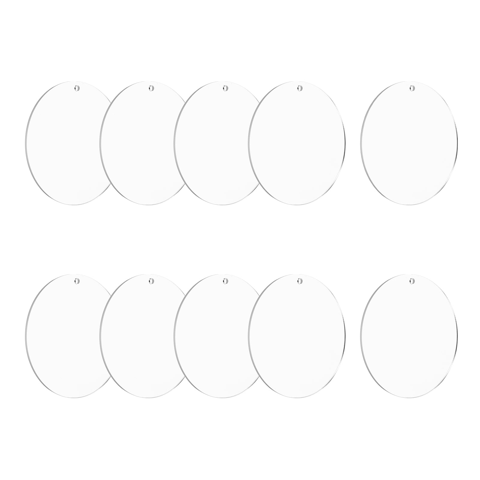 Uxcell Acrylic Keychain Blanks, 10Pcs 3 Inch Round Clear Acrylic ...
