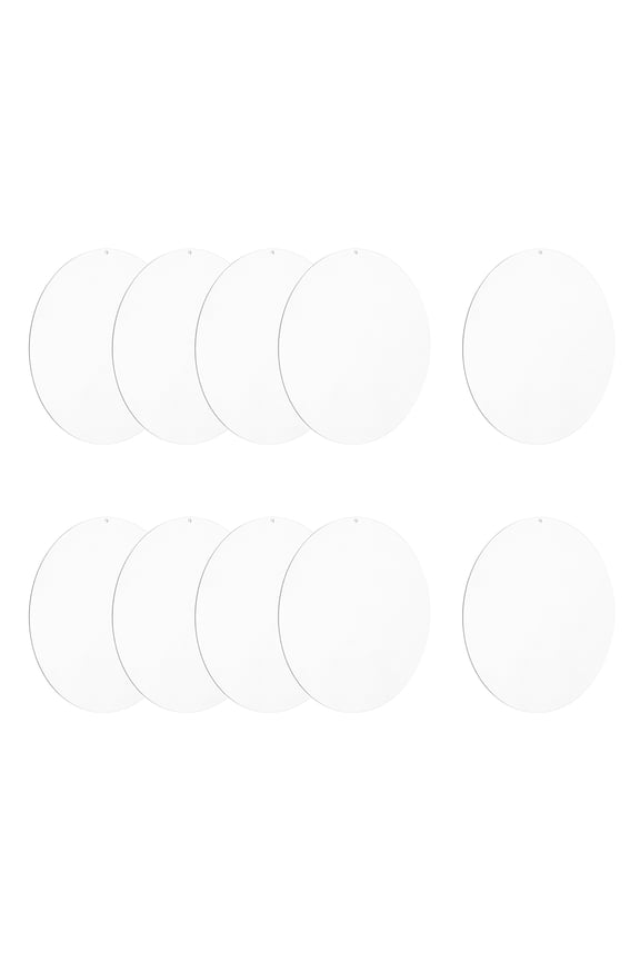 Acrylic Keychain Blanks, 10Pcs 7.9 Inch Round Clear Acrylic Keychains 2mm Thick Circle Discs Blanks