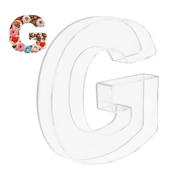 Uxcell Acrylic Letter Box, Reusable Display Fillable Tray Container for Charcuterie Mache Candy Birthday Party Decorations G