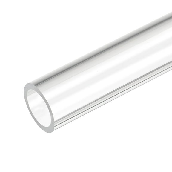 Uxcell Acrylic Pipe Clear Rigid Round Plastic Tube 16mm(5/8 inch) ID 21mm OD 10"