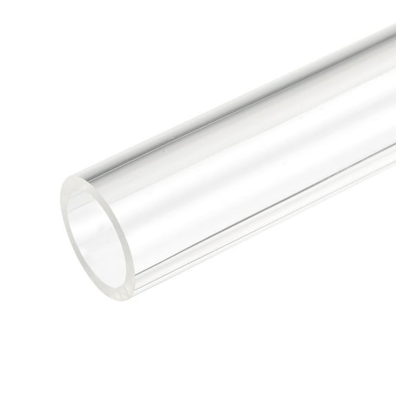 Uxcell Acrylic Pipe Clear Rigid Round Plastic Tube 19mm(3/4 inch) ID 25mm(1 inch) OD 10"