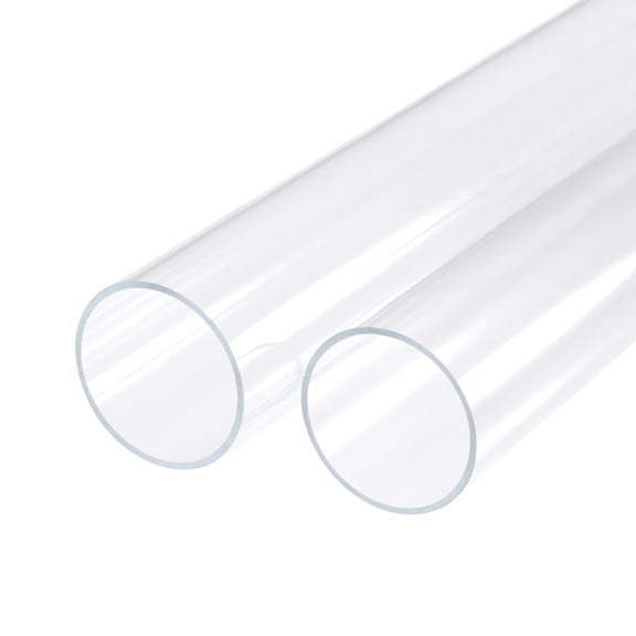Uxcell Acrylic Pipe Rigid Round Tube for Lighting Models Plumbing Crafts 46mm x 50mm