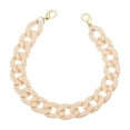 thumbnail image 1 of Uxcell Acrylic Purse Chain, Acrylic Chain Linking Rings Handbag Strap Plastic Quick Link C-Clips Hooks Connector Matte Apricot, 1 of 6