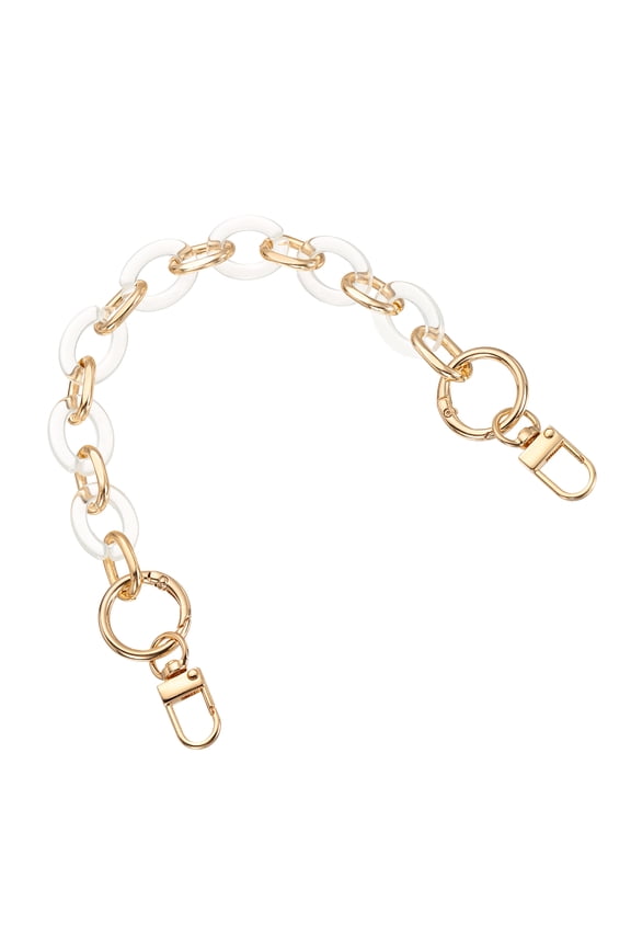 Acrylic Purse Strap, 12" Handbag Strap Chain Replacement Bag Handle Extender Straps Purse Shoulder Chains Accessories for Purse Bag DIY Crafts, Transparent