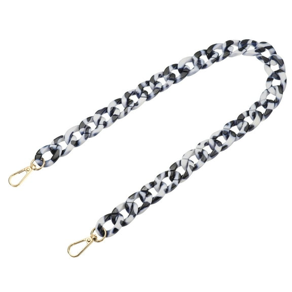 Uxcell Acrylic Purse Strap, 24 inch Acrylic Chain Purse Straps Replacement Luxury Handbag Strap Fashionable Purse Clutches Handles, Dark Blue