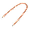 thumbnail image 1 of Uxcell Acrylic Purse Strap, 35.4 Inch Matte Bag Chain Shoulder Purse Clutches Strap Replacement Bag Chain with Buckle for Handbag, Shoulder Bag Crossbody, Light Orange, 1 of 7
