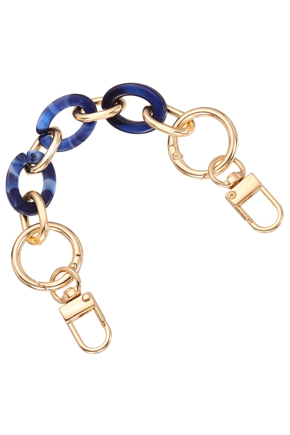 Acrylic Purse Strap, 8" Handbag Strap Chain Replacement Bag Handle Extender Straps Purse Shoulder Chains Accessories for Purse Bag DIY Crafts, Dark Blue