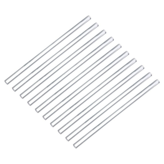 Uxcell Acrylic Round Rod,13mm Diameter 12inch Length,Clear,Solid Plastic PMMA Bar Stick for DIY Crafts 12pcs