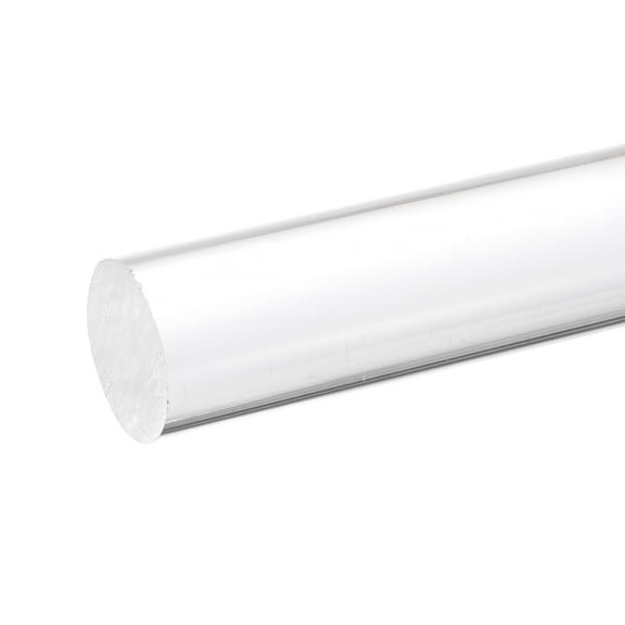 Uxcell Acrylic Round Rods 1-3/16" x 4" Clear Acrylic Dowel Rods Sticks Plastic Sticks Strip for DIY Crafts Lighting Gardening Decorations - 30mm x 300mm