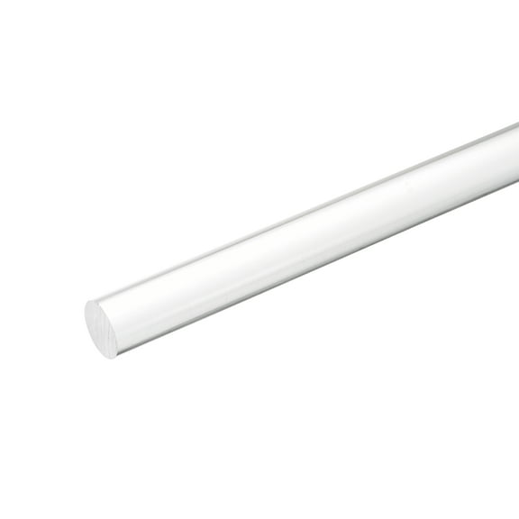 Uxcell Acrylic Round Rods 25/32" x 8" Clear Acrylic Dowel Rods Sticks Plastic Sticks Strip for DIY Crafts Lighting Gardening Decorations - 20mm x 300mm