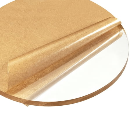 Uxcell Acrylic Sheet Circle Round Disc,Clear,0.31" Thick,8" Diameter,Acrylic Round Sheet(200mm)