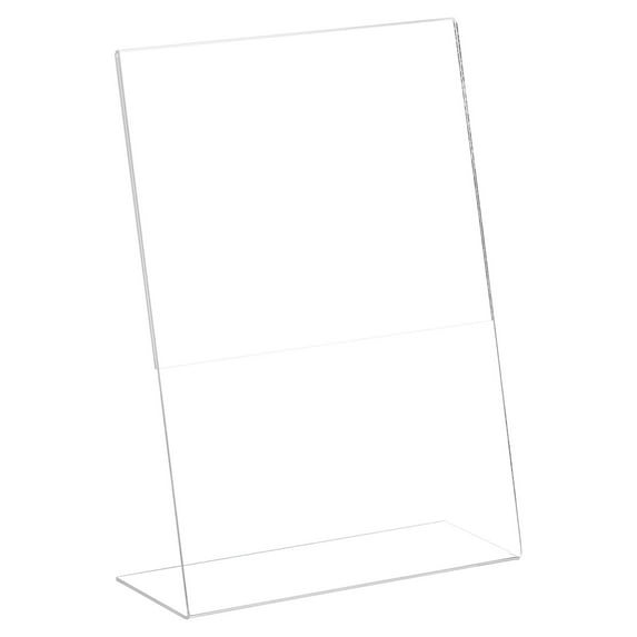 Uxcell Acrylic Sign Holder 12 Pack, 8.5x11 Inches L Shaped Menu Display Stand for Restaurants, Office, Home, Store Clear