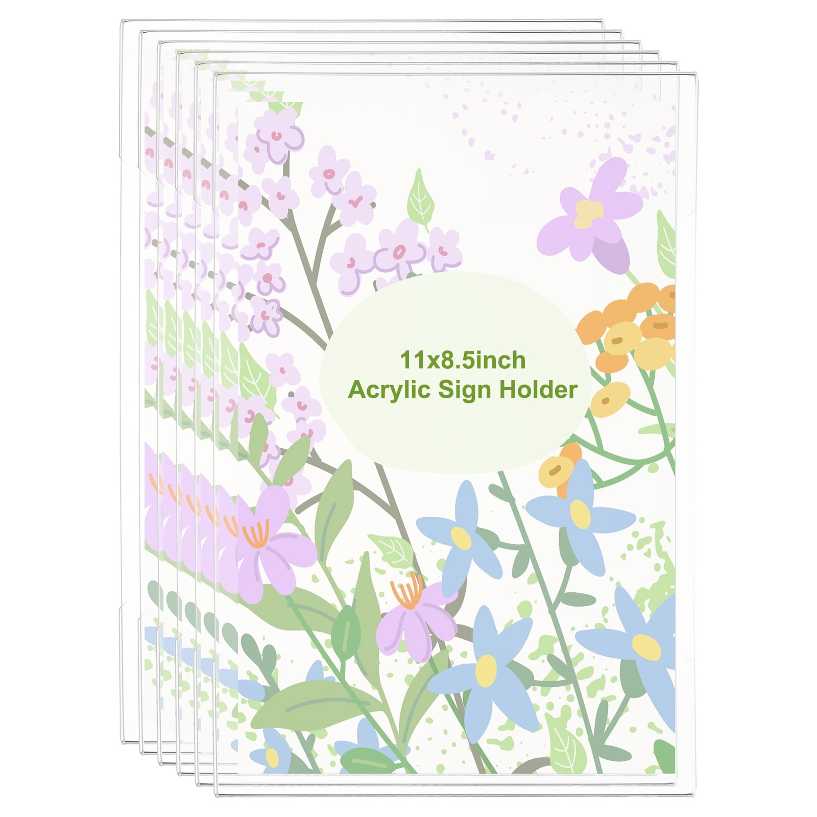 Seencool Acrylic Sign Holder 8.5 X 11 Vertical Jamaica