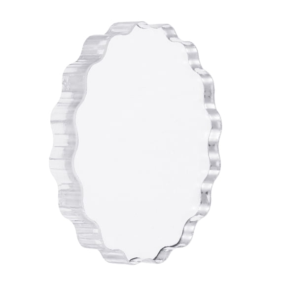 Uxcell Acrylic Stamp Block, 1 Pack Stamping Block Mounting Blocks Set Wave