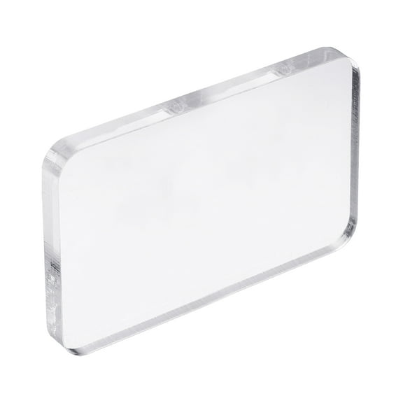 Uxcell Acrylic Stamp Block, 1 Pack Transparent Stamping Block Mounting Blocks Set Rectangle