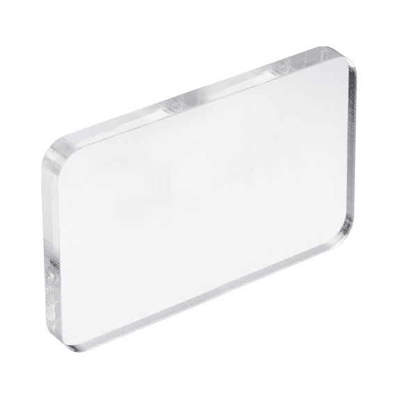 Uxcell Acrylic Stamp Block, 1 Pack Transparent Stamping Block Mounting Blocks Set Rectangle