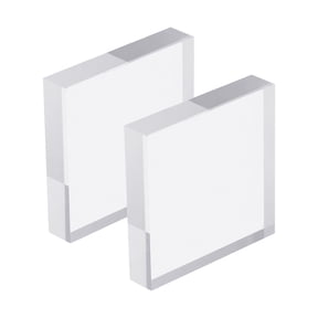 Uxcell Acrylic Stamp Block, 2 Pack Clear Stamping Block Mounting Block Set Square