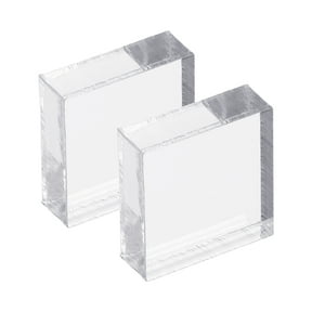 Uxcell Acrylic Stamp Block, 2 Pack Clear Stamping Block Mounting Set Square