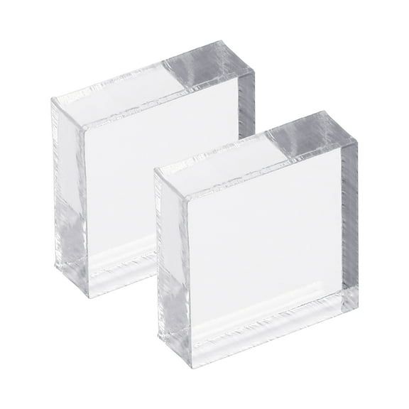 Uxcell Acrylic Stamp Block, 2 Pack Clear Stamping Block Mounting Set Square