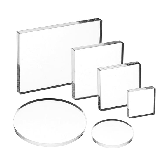 Uxcell Acrylic Stamp Block, 6Pcs Clear Stamping Blocks for Scrapbooking