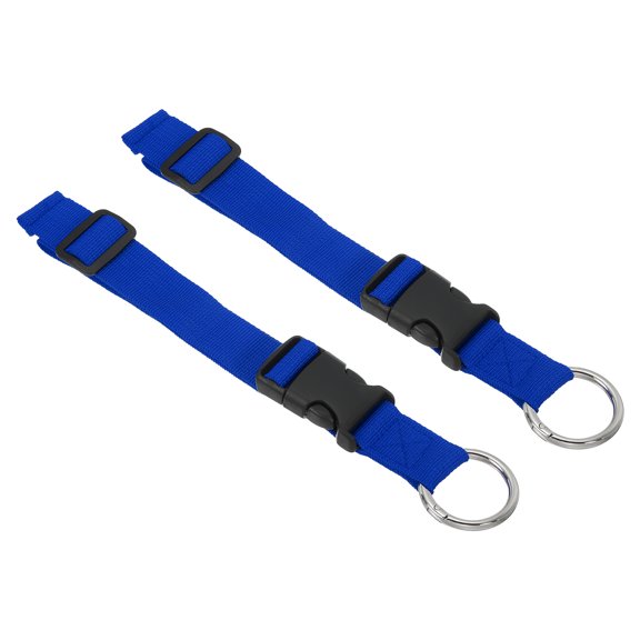 Uxcell Add A Bag Luggage Straps, 2 Pcs Adjustable Suitcase Belt, Travel Accessories Plastic Buckle, Blue