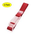 thumbnail image 1 of Uxcell Add a Bag Luggage Straps Adjustable Suitcase Connect Belts with Buckle Red 2Pcs, 1 of 6