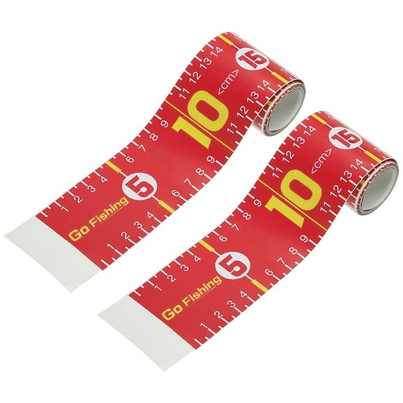 Uxcell Adhesive Fish Ruler 130cm Fish Measure Tape Sticker Tape Waterproof for Fishing Boat Kayak Workbench Red 2