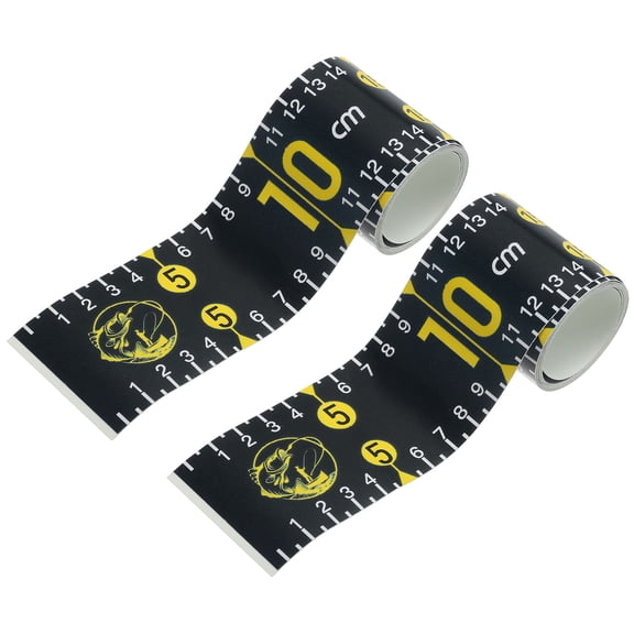 Uxcell Adhesive Fish Ruler, 2 Pack 51 Inch Fish Measuring Sticker Waterproof for Fishing Boat Kayak Workbench, Black
