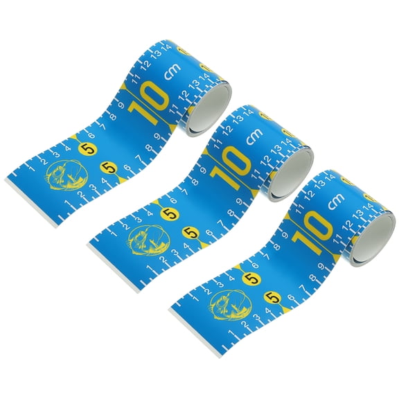 Uxcell Adhesive Fish Ruler, 3 Pack 51 inch Fish Measuring Sticker Waterproof for Fishing Boat Kayak Workbench, Lake Blue
