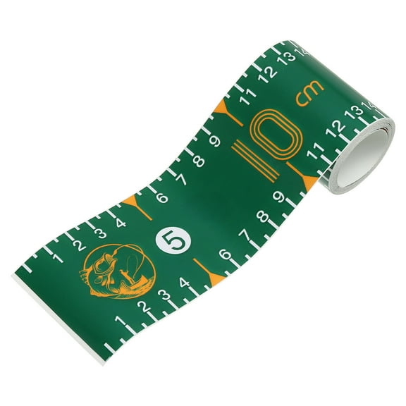 Uxcell Adhesive Fish Ruler, 51 Inch Fish Measuring Sticker Waterproof for Fishing Boat Kayak Workbench, Dark Green