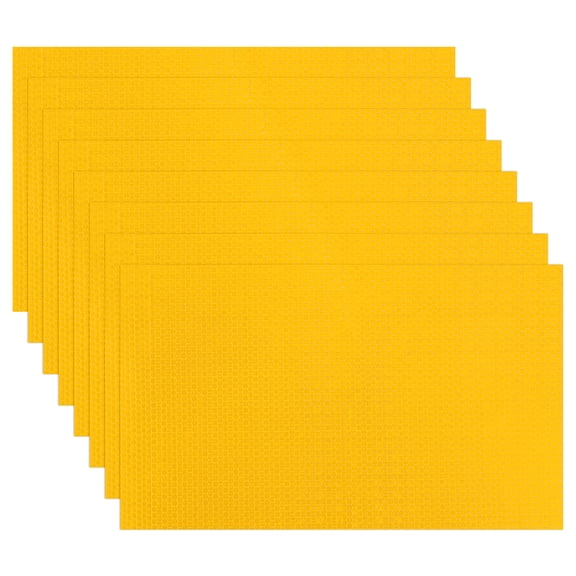 Uxcell Adhesive Reflective Stickers, Safety Reflective Tape Warning Reflector Sticker for Bicycles Cars Mailboxes Yellow