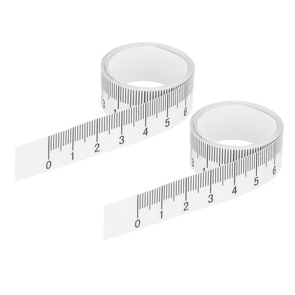 Uxcell Adhesive Ruler, 2 Pack 100cm Backed Tape Measuring Waterproof for Workbench Sewing Table,Transparent