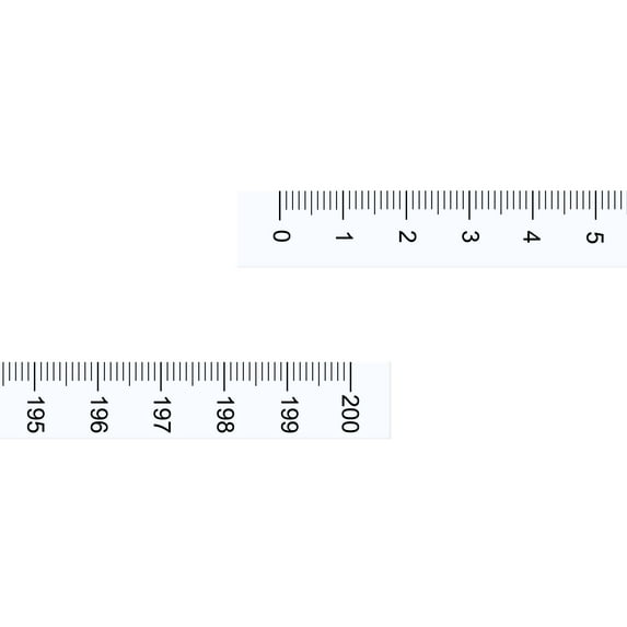 Uxcell Adhesive Tape Measure Vertical Read Measuring Tape Transparent 78.74''