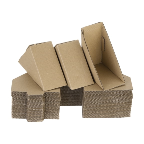 Uxcell Adjustable Cardboard Corner Protector Cardboard Edges Protector 10x10x4cm for Packing, Shipping Pack of 100 Brown