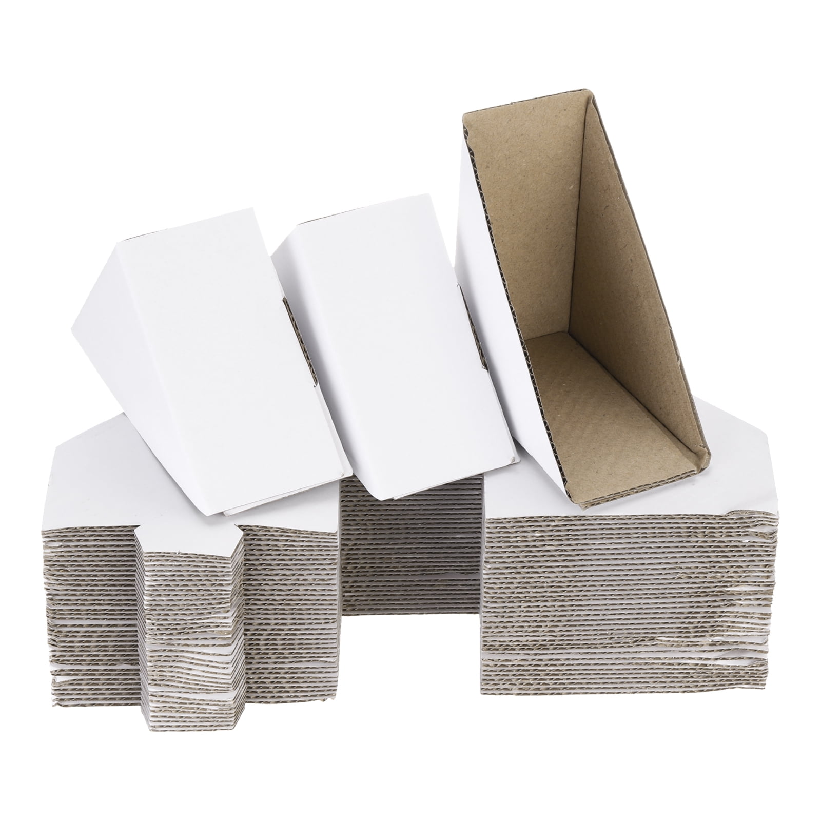 Uxcell Adjustable Cardboard Corner Protector, Cardboard Edges Protector 10x10x4cm for Packing, Shipping Pack of 60 White