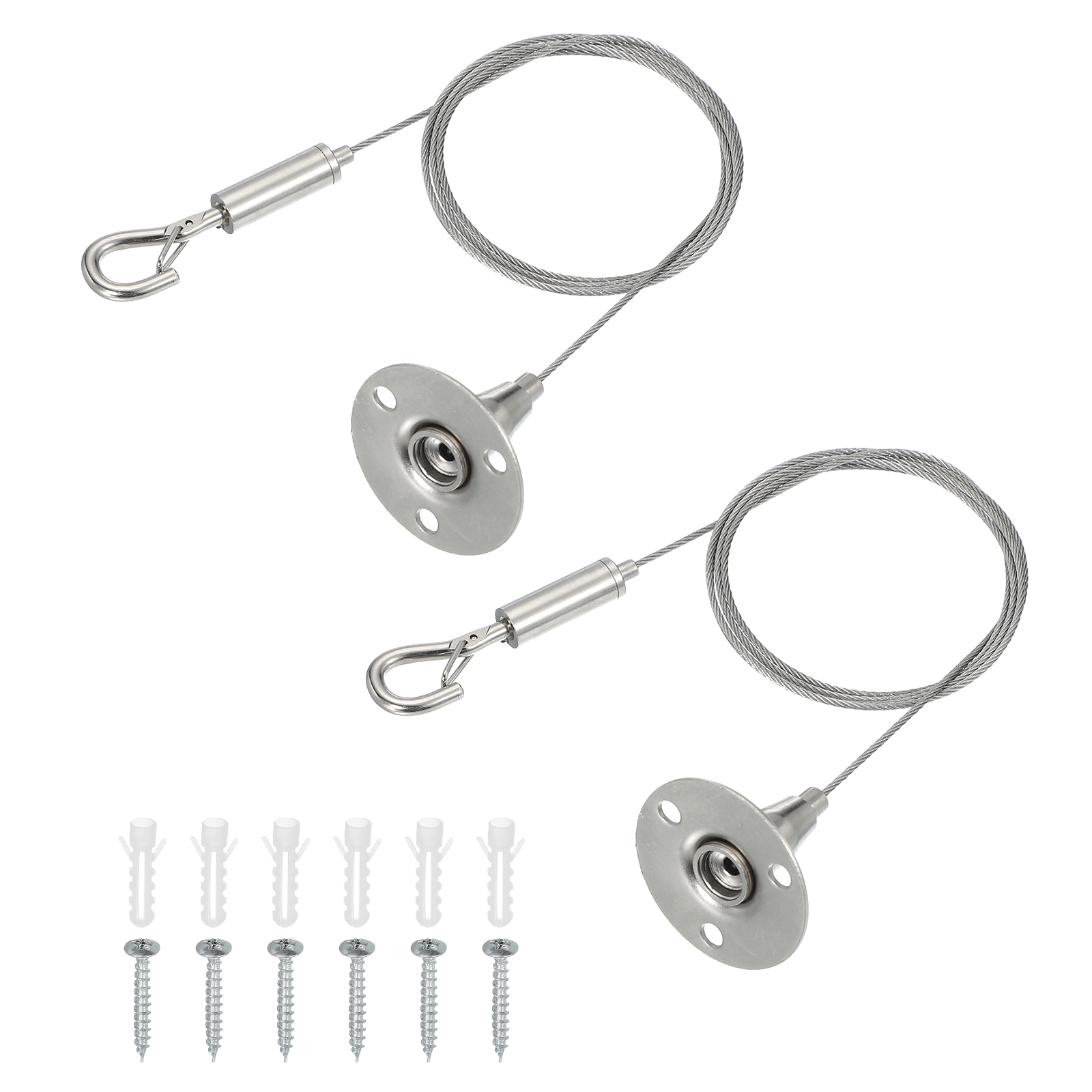Hanging Rope Wire Uxcell Adjustable Hanging Wires Kit, Heavy Duty Stainless Steel Wire ...