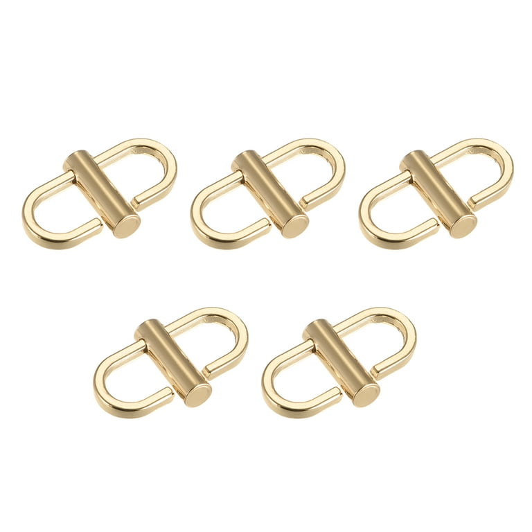 Uxcell Adjustable Metal Buckles for Chain Strap, 5Pack 22x10mm Chain  Shortener, Gold