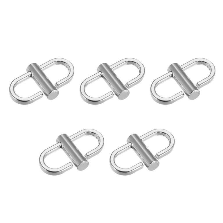 Uxcell Adjustable Metal Buckles for Chain Strap, 5Pack 22x10mm Chain  Shortener, Silver 