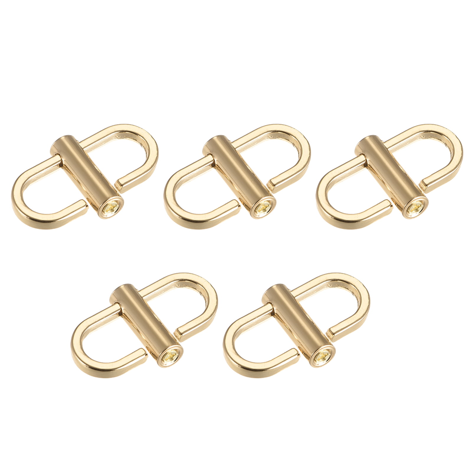 Uxcell Adjustable Metal Buckles for Chain Strap, 5Pack 23x14mm Chain  Shortener, Gold 